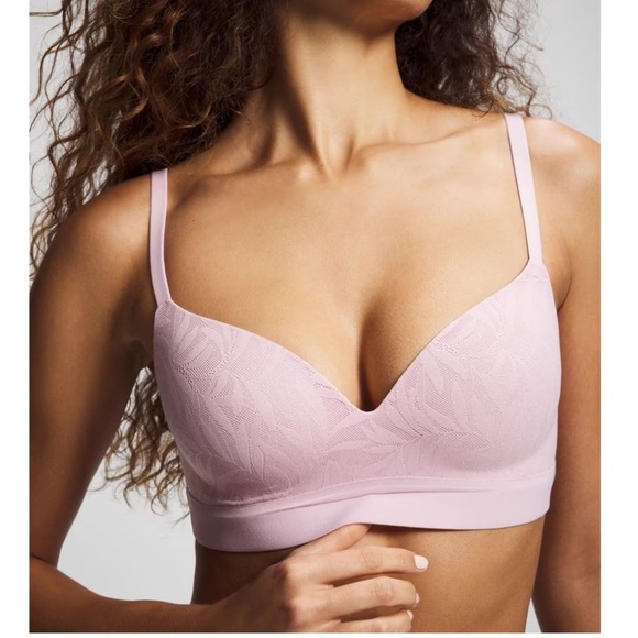 Soma Other - Soma Lavender Lace-Pattern Wireless Comfort Bra